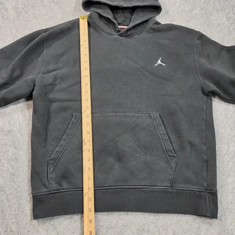 Jordan Hoodie Sweatshirt Mens Medium Black Pullover Jumpman Logo DQ7465-010